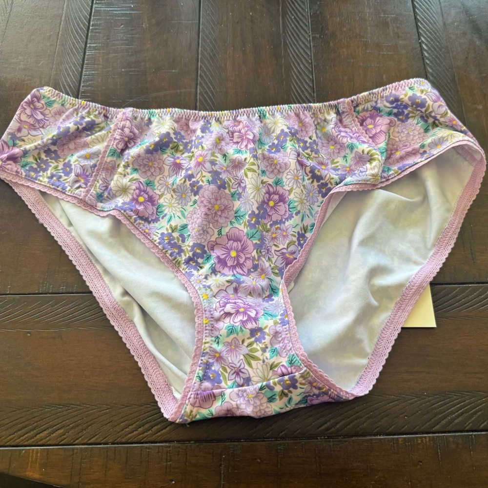 Spell and the Gypsy Purple Floral Bottoms Swim/Underwear
